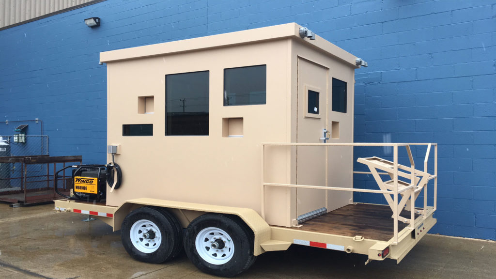 Trailer Mounted Security Booth